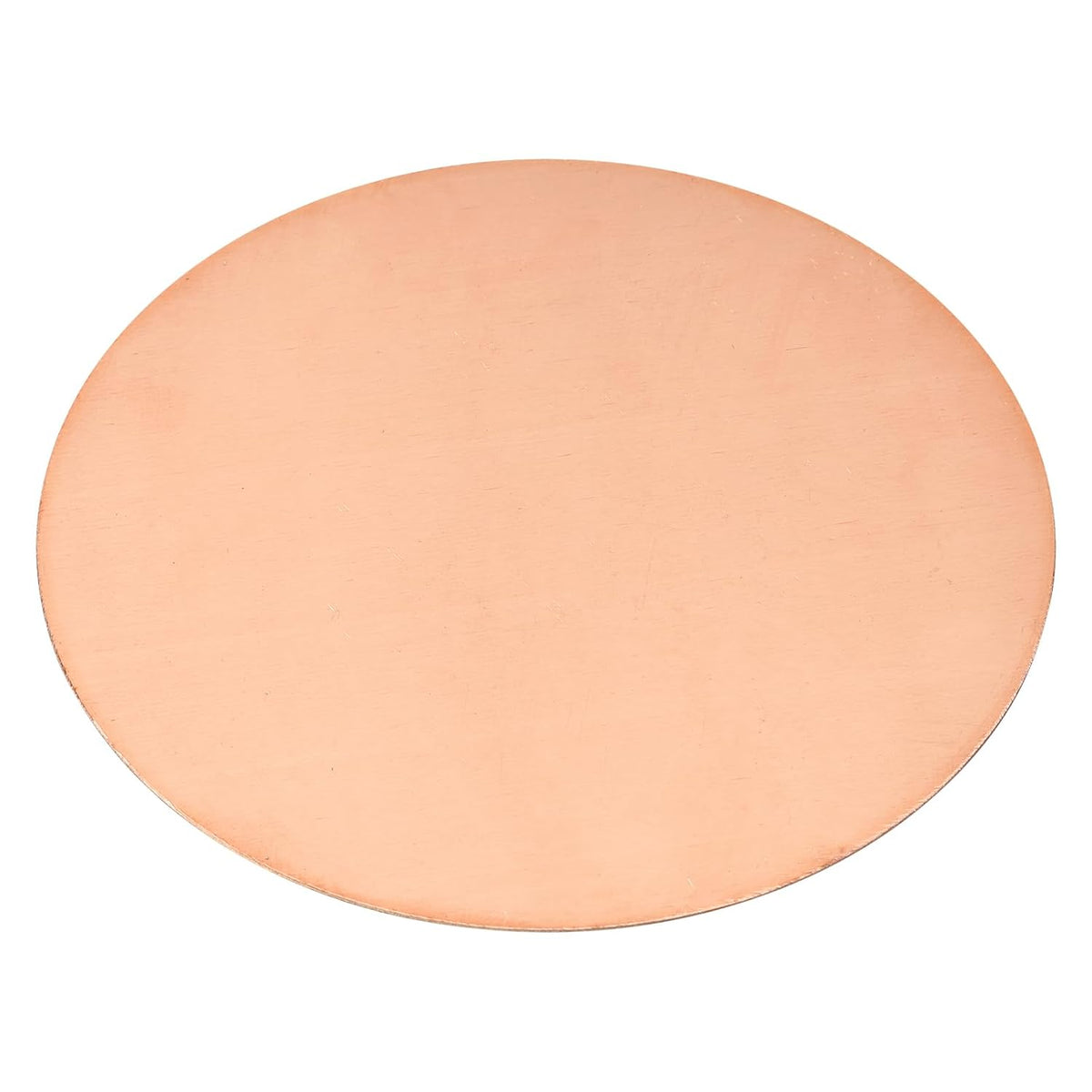 Pure Copper Sheet, 5 1/2" x 0.04" 18 Gauge T2 Copper Metal Round Plate for Crafts, Electrical Repairs