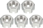 M16 x 2mm Pitch Hexagon Castle Nut, 304 Stainless Steel Slotted Hex Nuts, Pack of 5
