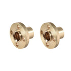 2pcs Lead 8mm Pitch 2mm Flange Trapezoidal T8 Screw Brass Nut for 3D Printer