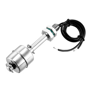 Senzor de nivel de apă lichidă din oțel inoxidabil, comutator de flot vertical, 10 mm de șiret