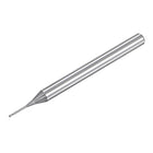 Square Nose End Mill, 0.7mm Solid Carbide Long Reach CNC Router Bits 2 Flutes Milling Cutter with Extended Neck, 6mm Cutting Length 4mm Shank