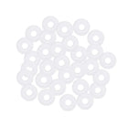 Silicone O-Rings, 4.5mm ODx1.5 mm IDx1.5 mm Width VMQ Seal Gasket for Compressor Valves Pipe Repair, White Pack of 30