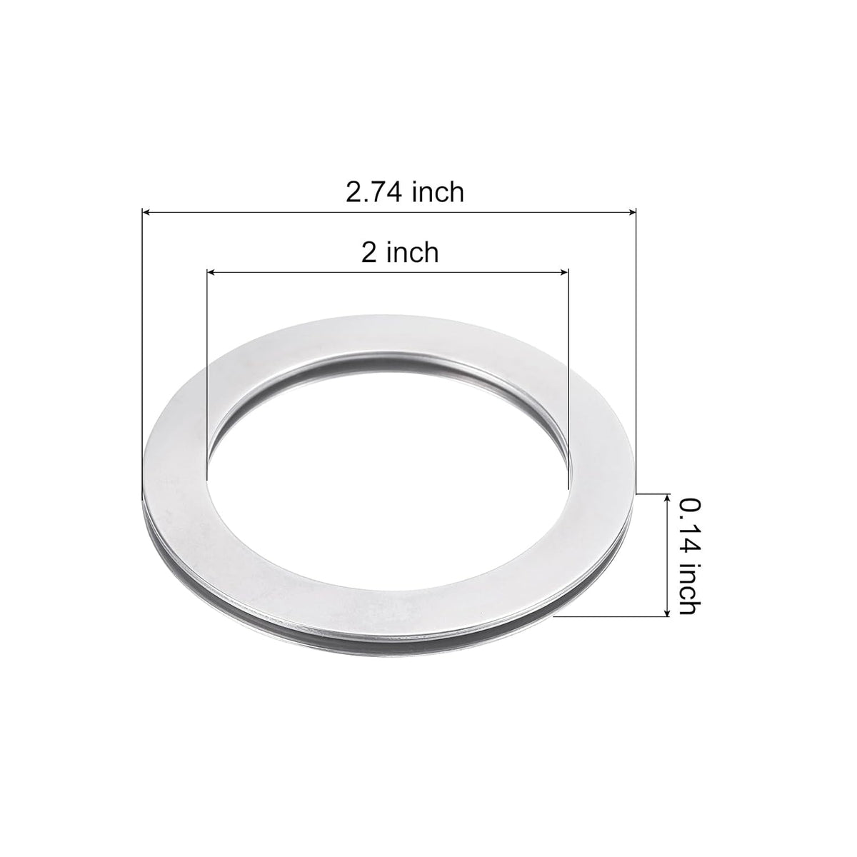 2 Pz NTA1220 2TRA cuscinetti a sfera a sfere di spinta con guarnizioni, 1.24" ID, 1.24" OD, 0.14" Thk, per sterzo a potenza del camion tagliaerba, acciaio cromato (ABEC5)