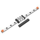 MGN9 200mm Linear Guide Rail with MGN9C Sliding Carriage Block and Plastic Mini MGN12 Linear Guide for DIY 3D Printers and CNC Machine, Black