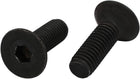 2pcs M8x25mm 10.9 Grade Flat Countersunk Head Hex Socket Left Hand Thread Bolt