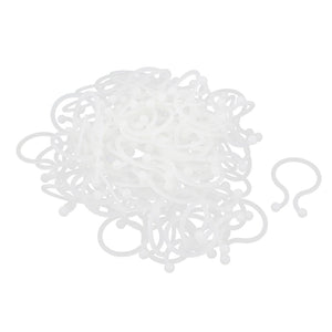 U Shape Save Place Twist Lock Cable Wire Ties 24mm Dia 100 Pcs Beige (Pack of 100)
