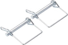 Shaft Locking Pin w Ear - 9mm x 70mm Coupler Pin for Farm Trailers Wagons Lawn Garden in Square 2Pcs