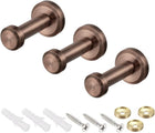 Ganchos de toalha de robe de parede ganchos de colete montados na parede suporte de roupas tom de cobre polido 3Pcs