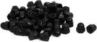 M5 Diameter Female Thread Nylon Hex Domed Cap Acorn Nuts Black 50pcs