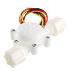 1/4" Hall Effect Water Flow Sensor Switch Flowmeter Fluid Counter DC5V 0.15-1.5L/Min SEN-HZ06W