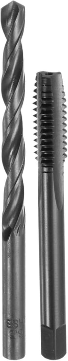 Tap and Drill Bit Set, 1pcs M8 x 1.5 Straight Flute Thread Screw Tap & 1pcs 6.5mm Twist Drill Bit, Black Oxide HSS-6542 Tapping Threading Tool Kit