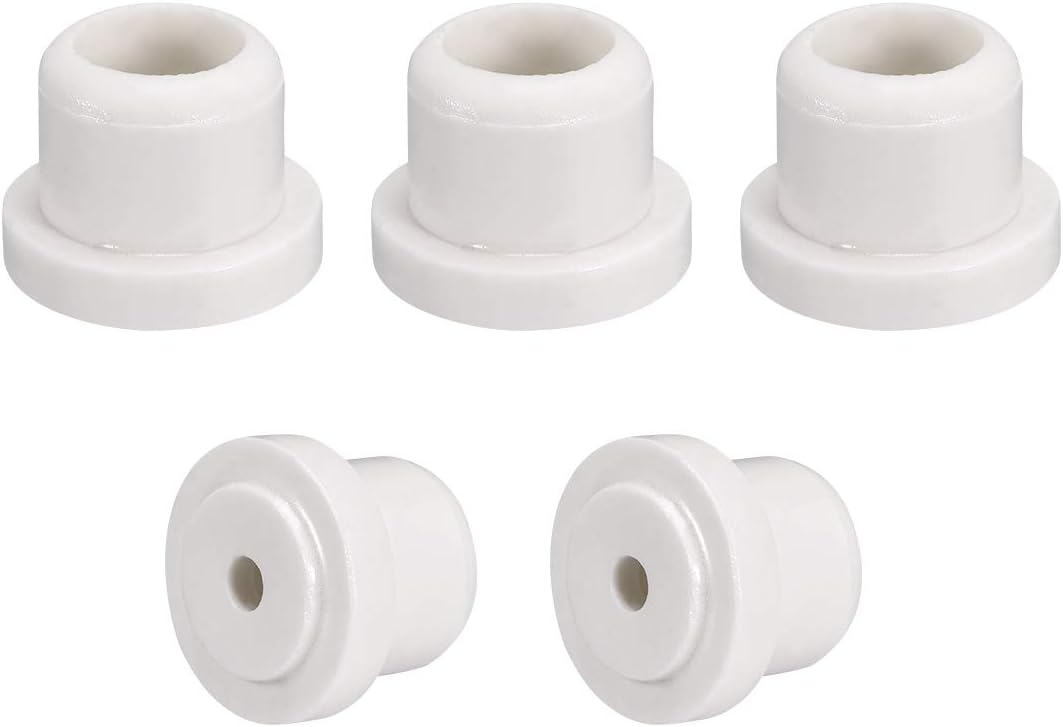 5pcs 6.2mm Hole Dia Ceramic Insulator Bead Round Shaped Insulation Bead 18mm Inner Dia for Heat Shrink Tubing Heating Wire