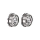 MF104ZZ Flanged Ball Bearing 4x10x4mm Shielded Chrome Steel Flange Rip Bearings 2pcs