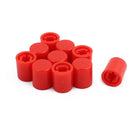 10Pcs Round Shaped Tactile Button Caps Covers Protector Red for 9x10.5mm Tact Switch