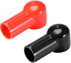 Battery Terminal Insulating Rubber Protector Covers for 20mm Terminal 15mm Cable Red Black 1 Pair