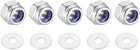 M4x12mmx1mm Round Flat Washer 100pcs and M4x0.7mm Nylon Insert Self-Lock Nut 50pcs 304 Stainless Steel