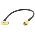 SMA-J Male to SMB-KW Female RG174 Coaxial Cable Pigtail 15cm