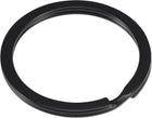LinkMejor Split Key Ring 35mm Open Flat Jump Connector for Lanyard Zipper Handbag, Electrophoretic Paint Iron, Pack of 20