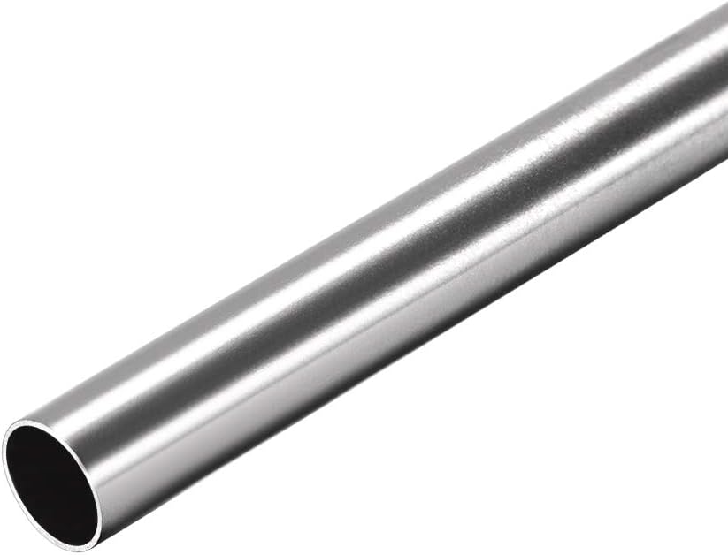 304 Stainless Steel Round Tubing 10mm OD 0.6mm Wall Thickness 250mm Length Seamless Straight Pipe Tube