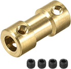 5mm to 6mm Bore Rigid Coupling, 20mm Length 9mm Diameter, Copper Shaft Coupler Connector, Brass Tone 4Pcs