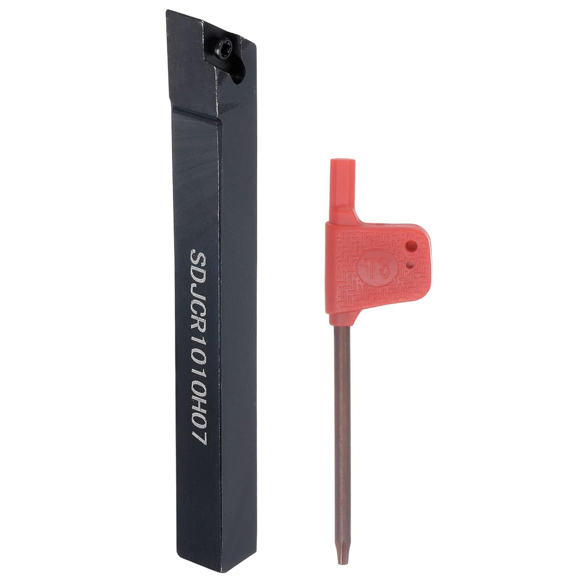 Indexable CNC Lathe Turning Tool Holder, 93° SDJCR1010H07 3/8" Shank 40CrMo-42CrMo Steel Carbide Turning Tool Holder for Turning Grooving Threading