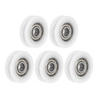 U625ZZ 625 Nylon U Groove Bearings 5x24x7mm Double Metal Shielded (GCr15) Chrome Steel Ball Bearings 5pcs