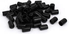 12mm Inner Dia Rubber Hose End Cap Screw Thread Protector Cover Black 50pcs