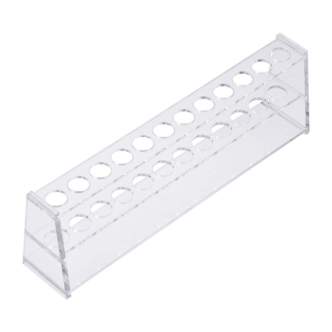Acrylic Test Tube Holder Lab Stand Rack 12 Wells for 10ml Centrifuge Tubes Clear