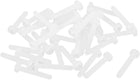 M2 x 12mm Nylon 6/6 Phillips Drive Machine Screw grey white 50pcs