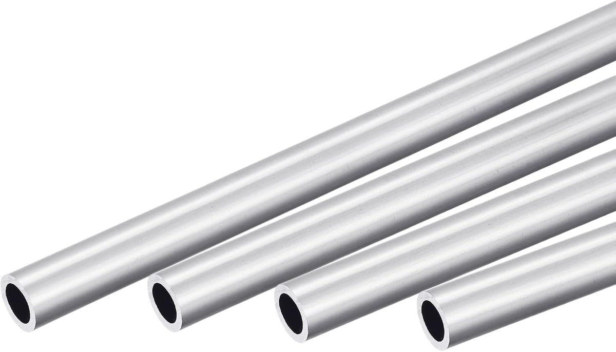 6063 Aluminum Round Tube 20mm OD 14mm Inner Dia 300mm Length Pipe Tubing 4 Pcs