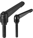 M8 x 32mm and M10 x 50mm Handle Adjustable Clamping Lever Thread Push Button Ratchet Male Threaded Stud 6Pcs