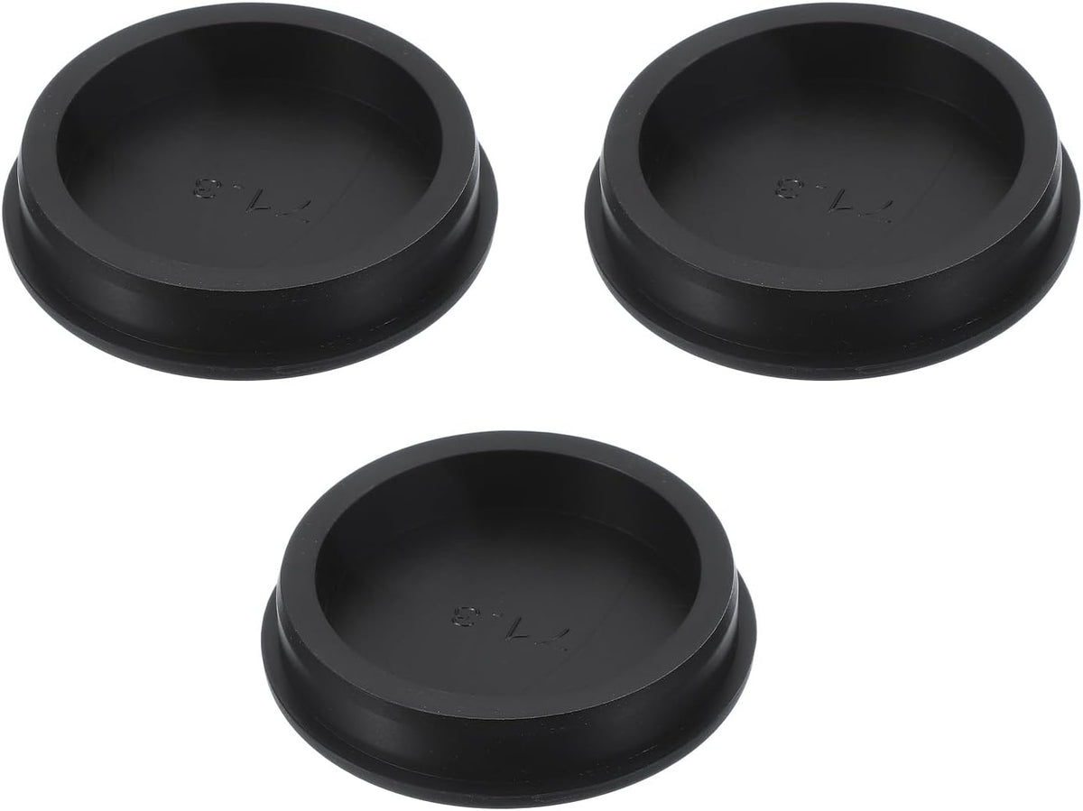 3 Pcs t Shaped Silicone Plug, Dia 70 Mm/2.76 Inch Elastic Waterproof Silicone Plug Reusable Bottle Stopper for Pipes Equipment, Black