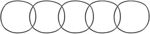 Nitrile Rubber O-Rings, 82mm OD 78mm ID 2mm Width, Metric Sealing Gasket, Pack of 5