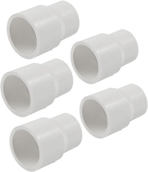 25mm x 20mm Straight PVC Water Hose Connector Adapters 5 Pcs