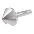 12mm x 40mm 90 Degree HSS Chamfer Milling Cutter Bit Silver Tone 3 Flutes