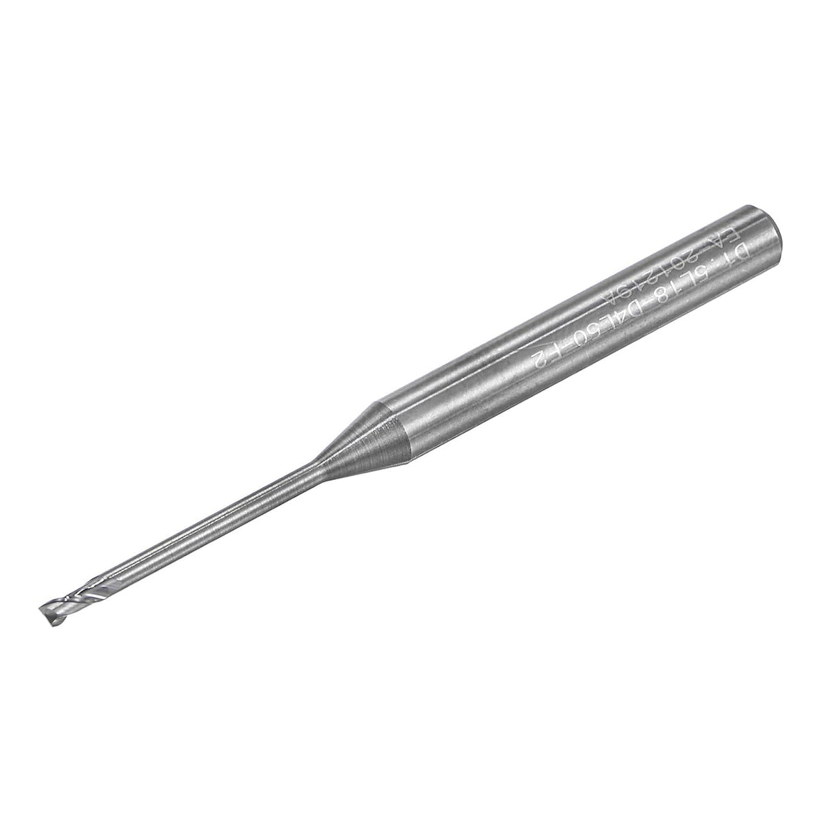 Kare Burun Sonu Tornuvası, 2mm Saf Karbür Uzun Uzun CNC Router Aletleri 2 Kanatlı Tornuva Kesici ile Uzatılmış Boyun, 25mm Kesim Uzunluğu 4mm Kolu