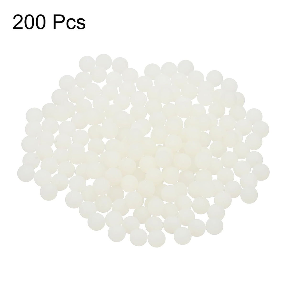 100Pcs Nylonin laakeripallot 7mm Polymeerinen kiiltopehmuste, G2 Tarkkuus, Valkoinen