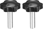 Clamping Screw Knob, 38mm Dia Plum Hex Shaped Grips Star Knob M10 x 45mm Male Thread, 2pcs