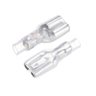 100pcs 6.3mm Quick Splice Wire Terminals Female Spade Crimp Connector with Insulated Sleeve