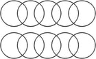 Nitrile Rubber O-Rings, 33mm OD 31mm ID 1mm Width, Metric Sealing Gasket, Pack of 10