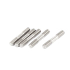 M4x25mm 304 Stainless Steel Double End Threaded Stud Screw Bolt 5Pcs