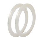 2 Pcs 4mm Width 164Ft Long Single-Side Adhesive Electrical Insulated Tape Clear