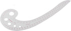 LinkMejor Comma Shaped 42cm Drawing Template Tool French Curve Ruler, Clear (a16012000ux0660)
