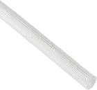White 600C Temp Resistance PVC Fiberglass Insulation Sleeve 5M Long 8mm Dia