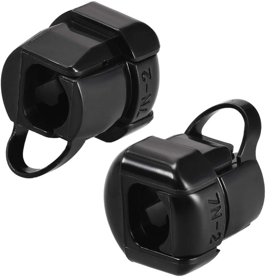 Round Cable Wire Strain Relief Bush Grommet Black For 9.2mm-10.5mm Wire 22pcs