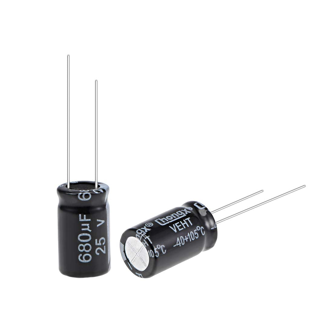 680uF 25V Capacitor, Aluminum Electrolytic Capacitors 105C High Temp 25pcs