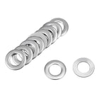 100Pcs 0.16" x 0.31" x 0.03" 304 Stainless Steel Flat Washer for Screw Bolt