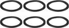 6 Pcs Solid Nitrile Rubber Flat Washer DN100 4-13/16" OD x 4" ID x 1/4" Thickness Large Washers O Ring Sealing Gaskets, Industrial Flat Rubber Spacer, Black