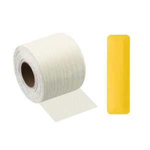 LinkMejor Træmaske Reparations Tape 2" x 33ft Selvfotende Reparations Patch Realistisk Træbånd med Plast Skaber til Bord Døre Vinduer Møbler Stol, Beige Træ