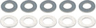 Round Flat Washer, M5x10mmx0.5mm 304 Stainless Steel 100pcs and M5x10mmx1mm Nylon 100pcs